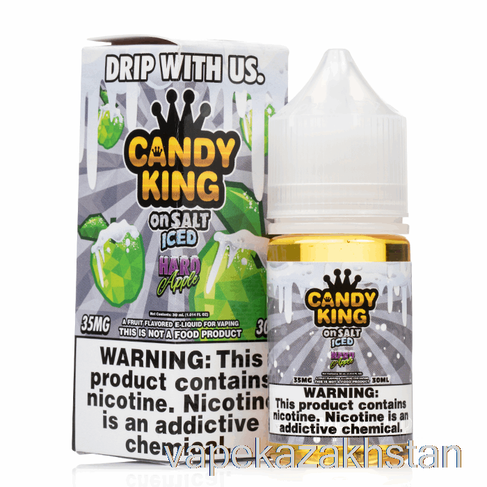 Vape Disposable ICED Hard Apple - Candy King On Salt - 30mL 50mg